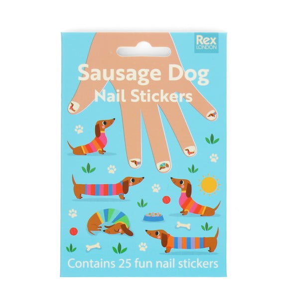 Kreativna igračka Sunny Sausage Dog – Nail stickers – Rex London-image-2