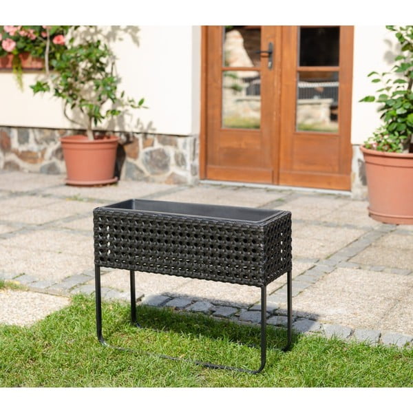 Crna vrtna tegla za cvijeće Bonami Essentials Magnolia-image-1