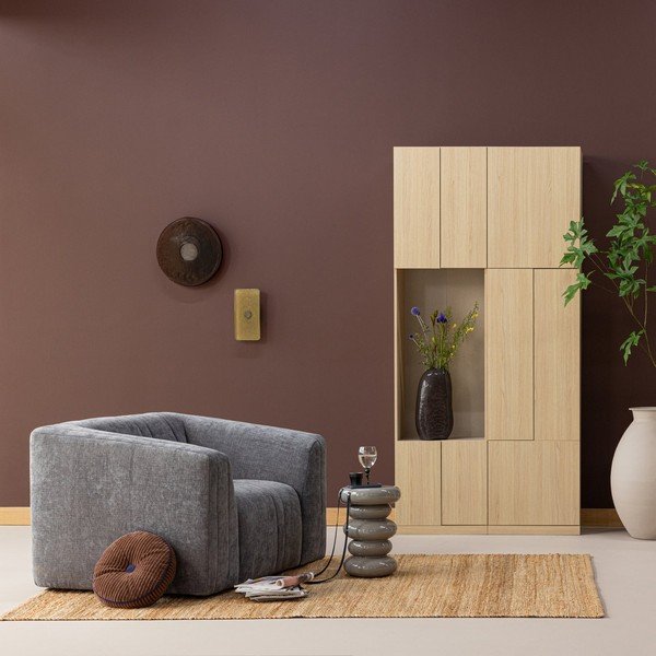 Modularni garderobni ormar u prirodnoj boji 108x215 cm Build – WOOOD-image-1
