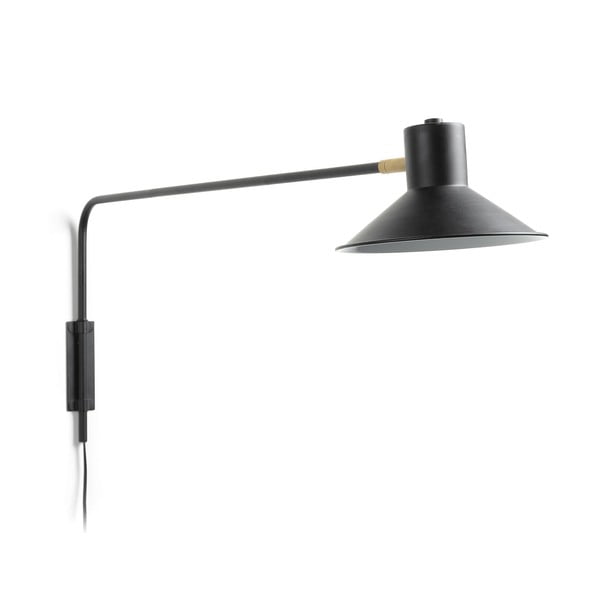 Crna zidna lampa ø 20 cm Aria – Kave Home