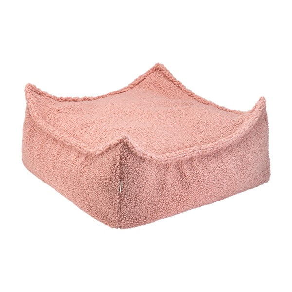 Ružičasta vreća za bebe od bouclé tkanine Square – Wigiwama