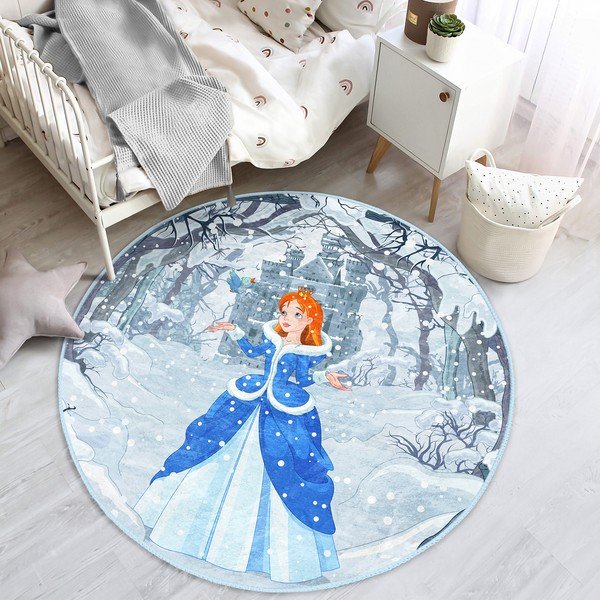 Plavi dječji tepih ø 100 cm Comfort – Mila Home-image-3