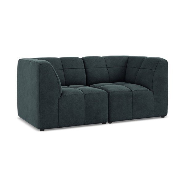 Plava baršunasti sofa 180 cm Aloha – Makamii-image-2