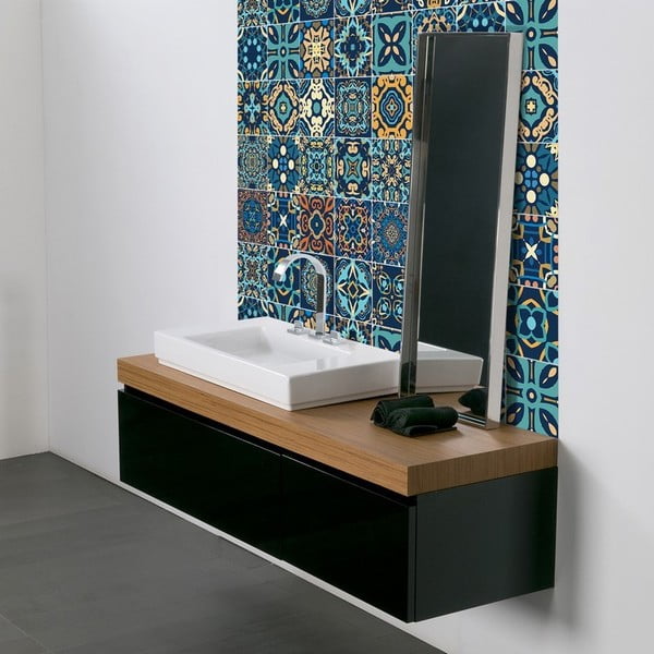 Set od 9 ukrasnih zidnih samoljepljivih naljepnica Ambiance Dizier, 15 x 15 cm-image-2