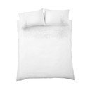 Bijela pamučna posteljina za krevet za jednu osobu 135x200 cm Embroidery Floral – Bianca