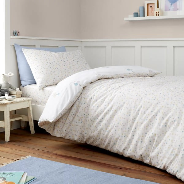 Flanelska dječja posteljina za dječji krevetić 120x150 cm Balloons Spot – Bianca-image-2