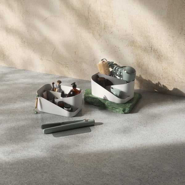 Bijeli plastičan kupaonski organizator za kozmetiku Glam – Umbra-image-4