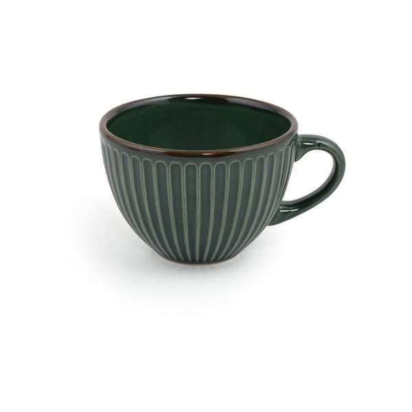 Tamno zelene keramičke šalice u setu 6 kom 0.21 l – Hermia-image-3