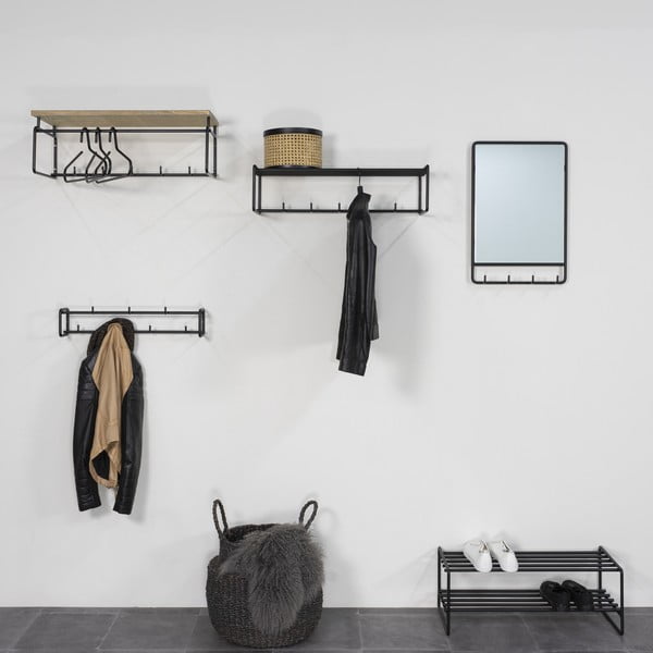 Crni metalni ormarić za cipele Clint – Spinder Design-image-1