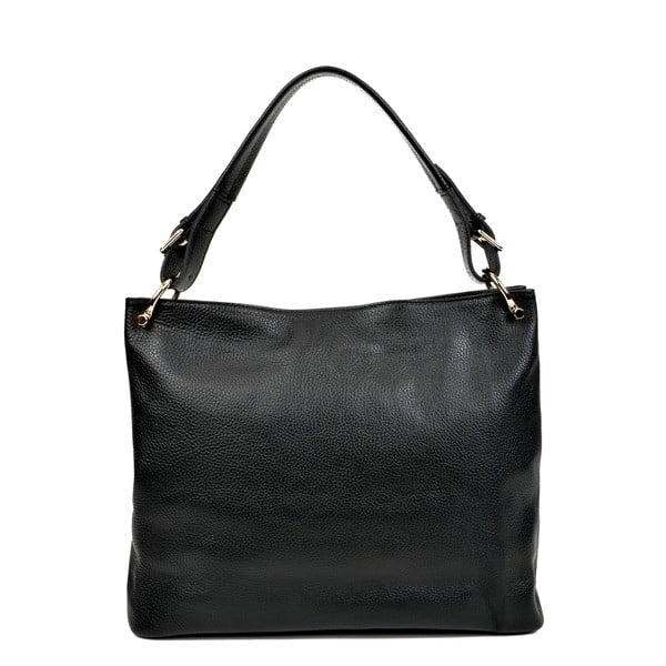 Crna ženska kožna torbica Mangotti Bags