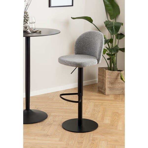 Crna/siva barska stolica podesive visine (visine sjedala 55 cm) Patricia – Actona-image-2
