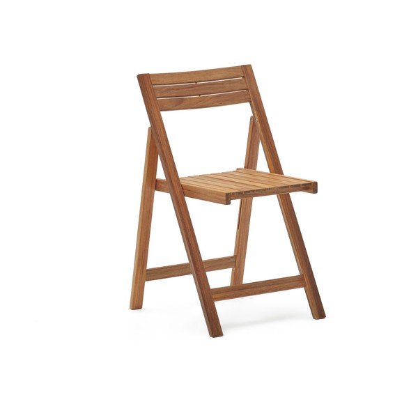 Vrtna stolica od masivnog drveta u prirodnoj boji Sadirar – Kave Home