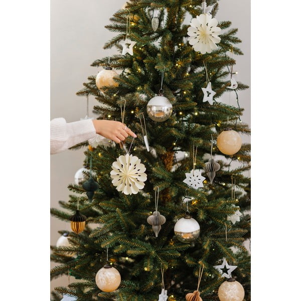 Papirnat ukas za božićno drvce ø 10 cm Honeycomb Snowflake – Sass & Belle-image-2