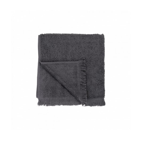 Tamno sivi pamučni ručnik 50x100 cm FRINO - Blomus