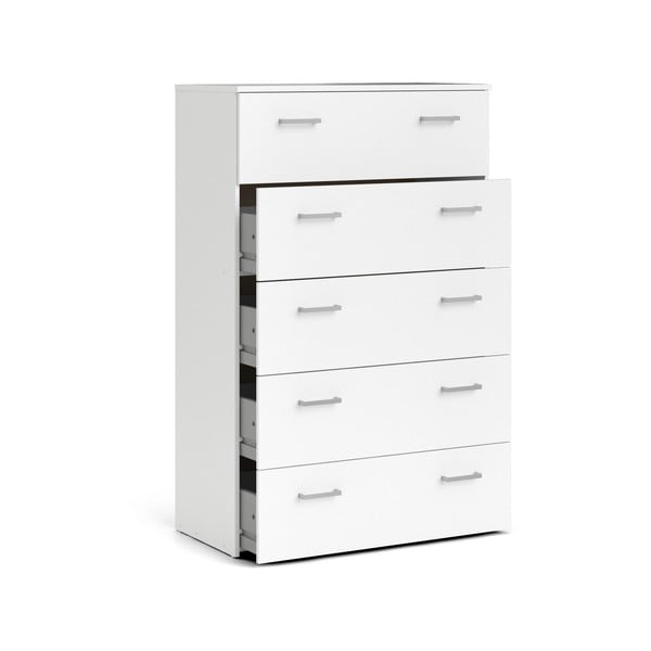 Bijela visoka komoda 74x115 cm Space – Tvilum-image-4