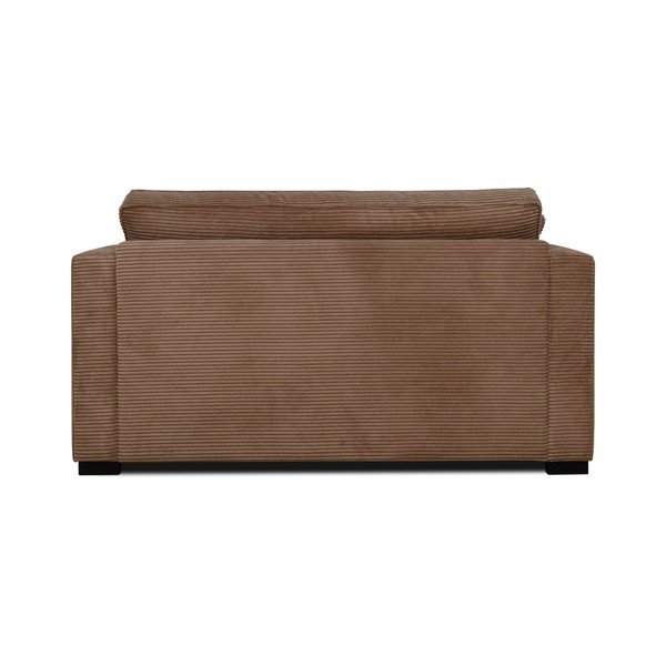 Svjetlo smeđa sofa od samta 132 cm Mobby – Scandic-image-3