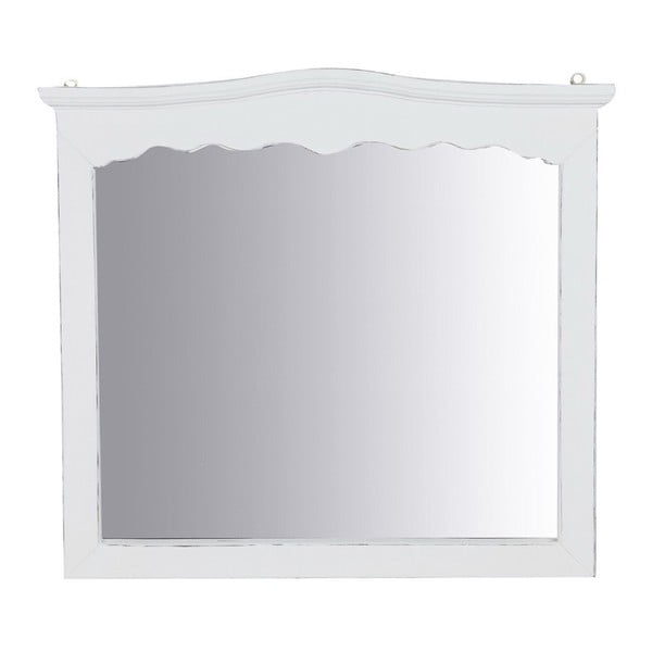 Bijelo zidno ogledalo Crido Consulting Star