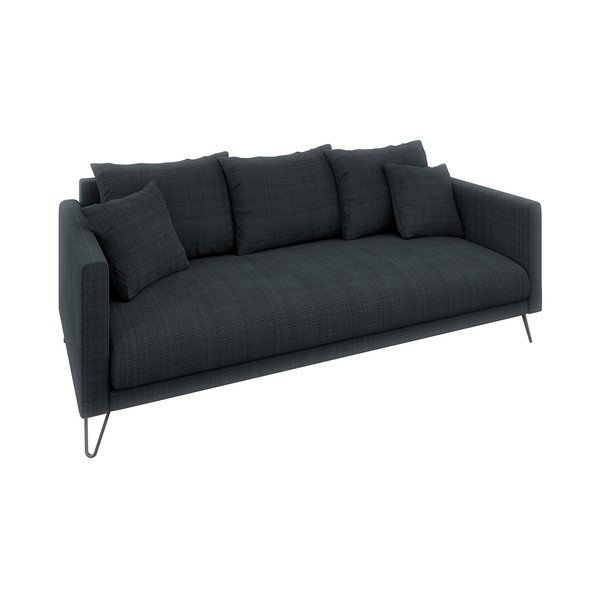 Tamno siva sofa od šenila 200 cm Freya – Ropez