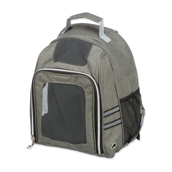 Sivi ruksak za transport psa za kućne ljubimce 26x38 cm Trixie Dan – Plaček Pet Products