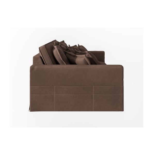 Tamno smeđa sofa 236 cm Nora – Ropez-image-4