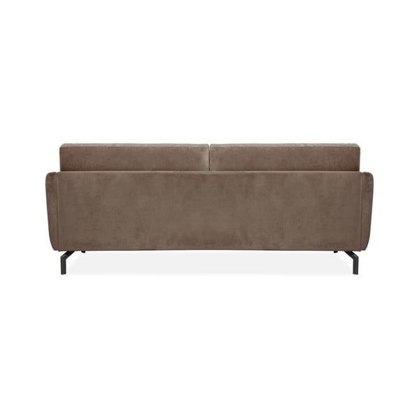 Smeđe-siva sofa s baršunastom površinom Scandic Magic, širine 230 cm-image-3