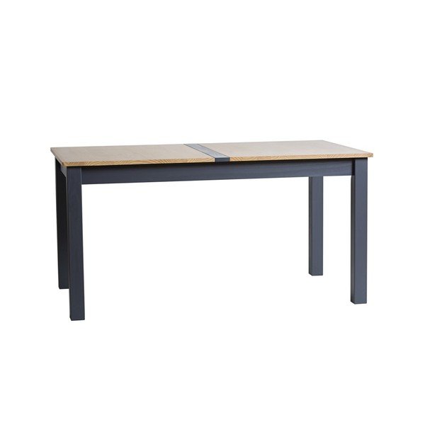 Antracit sivi sklopivi stol za blagovanje od punog borovog drveta Marckeric Jade, 150 x 85 cm-image-1