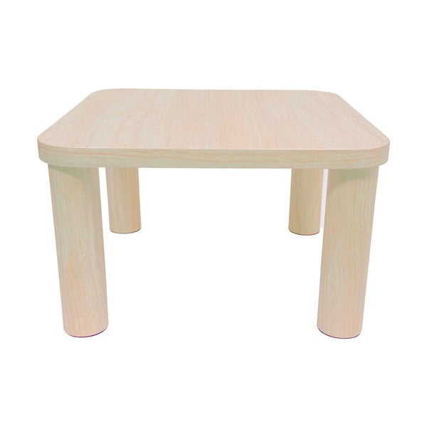 Bež stolić za kavu u mramornom dekoru 60x60 cm Solano – Actona-image-3