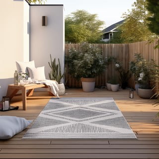 Sivi/krem vanjski tepih 80x150 cm Gemini – Elle Decoration