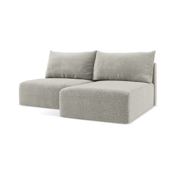 Svijetlo siva sklopiva/s prostorom za odlaganje kutna garnitura (s desnim kutom) Kalena – Makamii-image-1