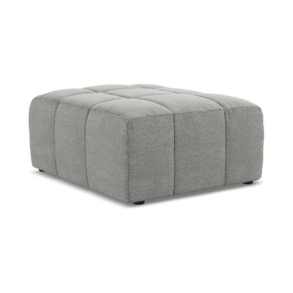 Sivi tabure od bouclé tkanine Aloha – Makamii-image-3