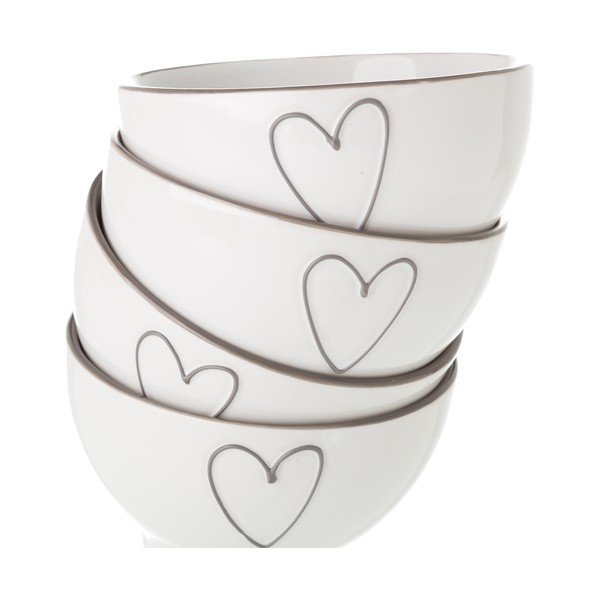 Bijela keramička posuda Unimasa Heart, 580 ml-image-2