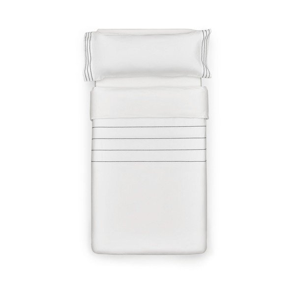 Bijela posteljina za krevet za jednu osobu/za produženi krevet od pamučnog perkala 150x220 cm Cintia – Kave Home