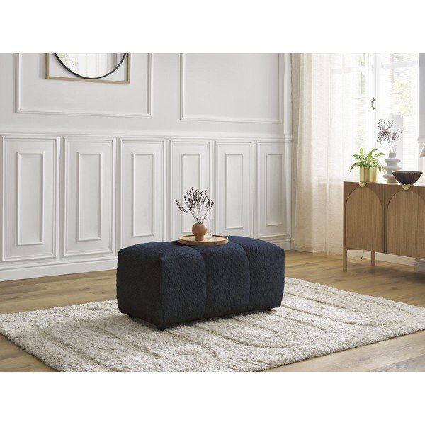 Plavi tabure od bouclé tkanine Roxelane – Bobochic Paris-image-4