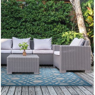 Plavi vanjski tepih 170x120 cm Oro - Flair Rugs
