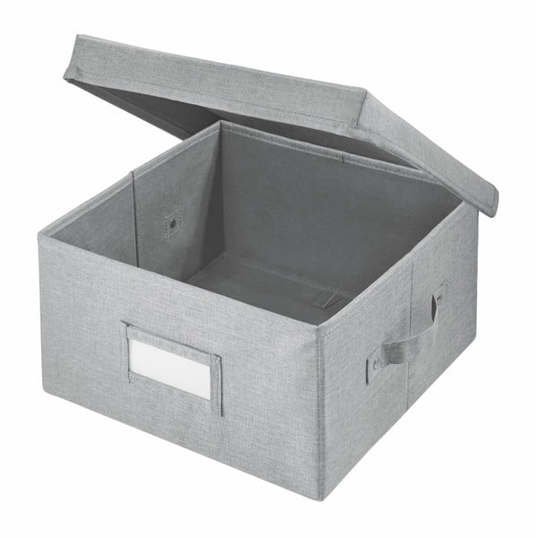 Siva kutija za pohranu iDesign Codi, 33 x 29,8 cm