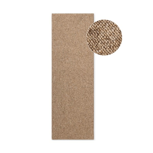 Svjetlo smeđa periva staza 80x240 cm Rocco Caramel – Elle Decoration
