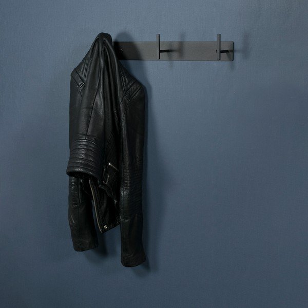 Crna metalna zidna vješalica 44 cm Chapman – Spinder Design-image-1