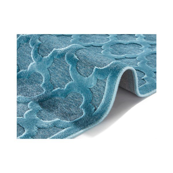 Plavi tepih od viskoze Mint Rugs Bryon, 80 x 125 cm-image-2