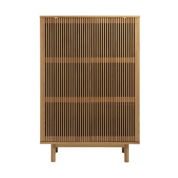 Ormarić u dekoru hrasta u prirodnoj boji 95x140 cm Tiber – Unique Furniture
