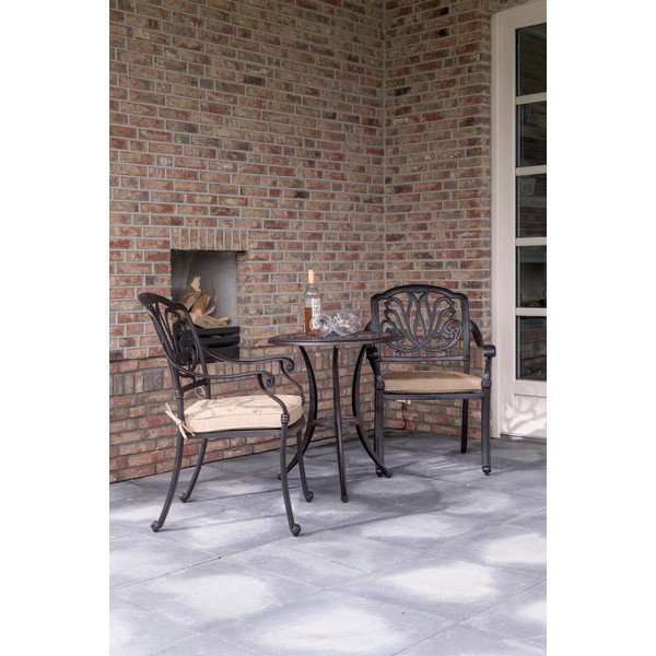 Okrugao vrtni stolić aluminijski ø 62 cm Amalfi – Hartman-image-2