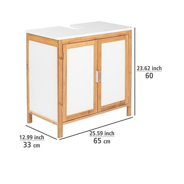 Kupaonski ormarić od bambusa Wenko Finja-image-4