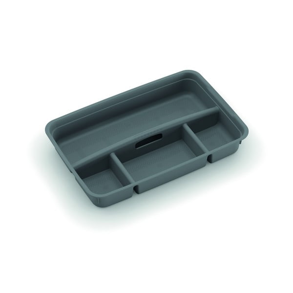 Siva plastična pregrada za kutiju za pohranu 54,5x36x8,5 cm K Latch Box – KIS