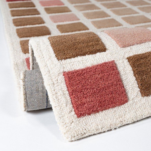 Ružičasti ručno rađen vunen tepih 140x200 cm Renga Wool – Flair Rugs-image-2