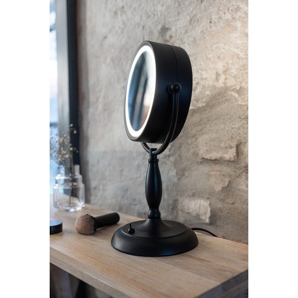 Mat crna stolna lampa sa staklenim sjenilom (visina 36 cm) Face – Markslöjd-image-2