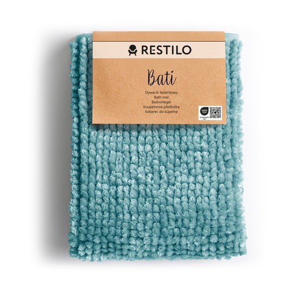 Tirkizna kupaonska prostirka 50x70 cm Bati – Restilo