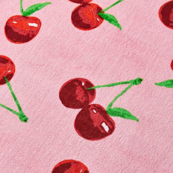 Ružičasti pamučan ručnik za plažu 78x200 cm Cherries – Catherine Lansfield-image-3