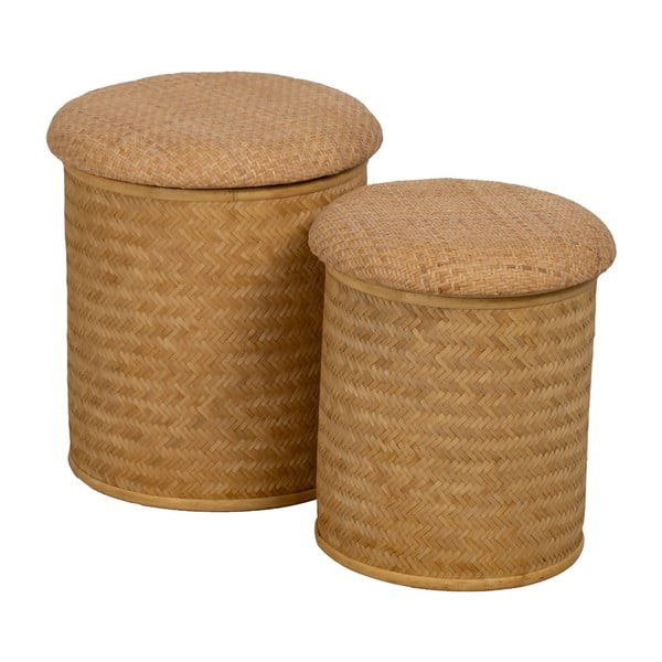 Pleten tabure u prirodnoj boji Rattan – Ixia