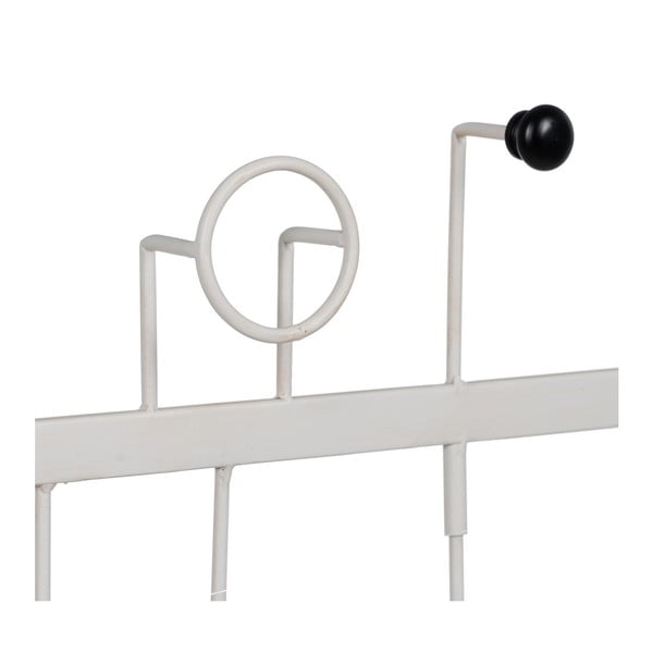 Bijela metalna zidna vješalica – Ixia-image-2