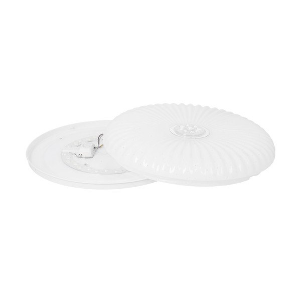 Bijela LED stropna svjetiljka s daljinskim upravljačem/s mogućnosti zatamnjivanja 38x38 cm Perola – Candellux Lighting-image-4