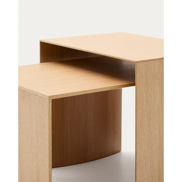 Pomoćni stol u dekoru hrasta 40x55 cm Litto – Kave Home-image-1